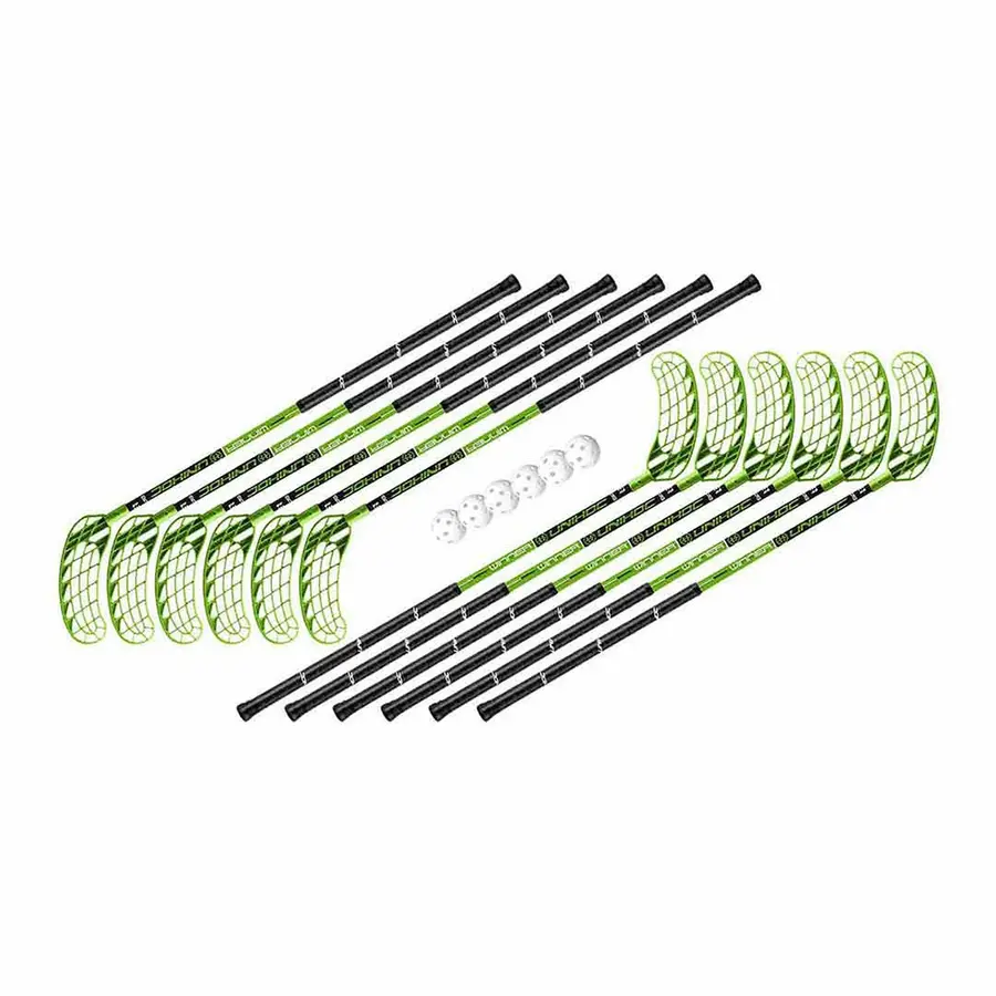 Innebandykøller Unihoc Winner 96 cm| IFF 12 innebandykøller | 6 baller 