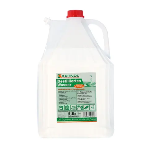 Destillert vann til boblerør 5 liter