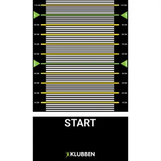 Testmatte for innendørsbruk Lengdehoppmatte