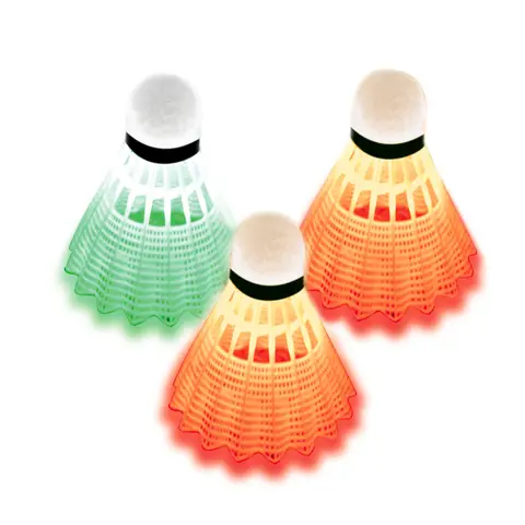 Badmintonballer Magic Night (3) Med LED batteri til spill i m&#248;rket