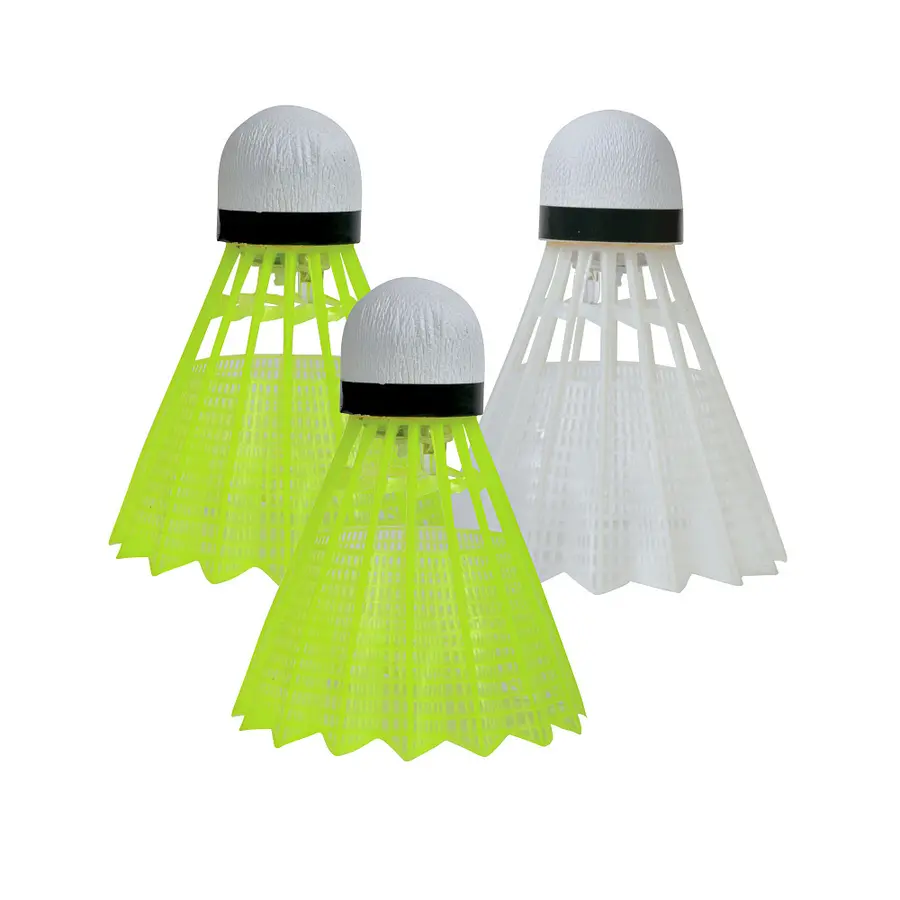 Badmintonballer Magic Night (3) Med LED batteri til spill i mørket 