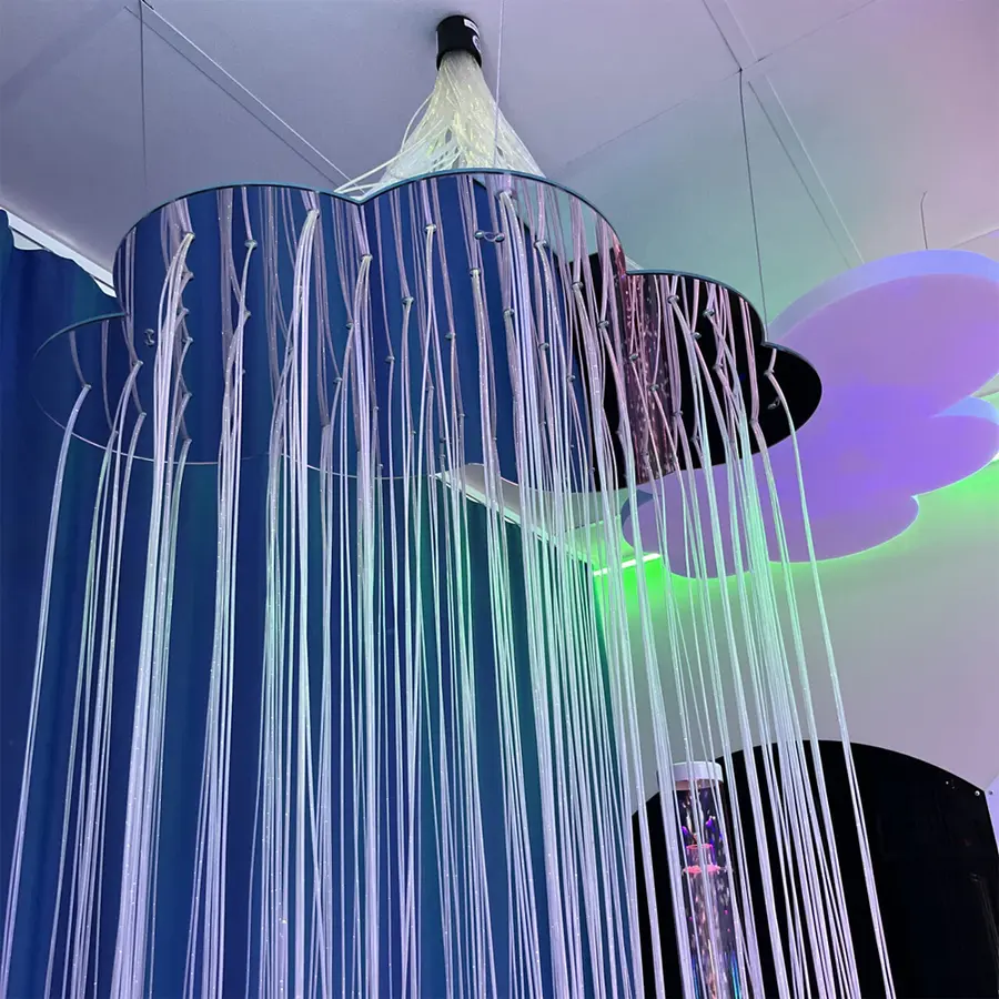 Svevende Sky Speilfeste til fiberoptikk 