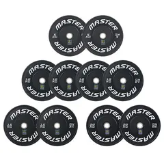 Vektskivesett Bumper SKI 120 kg 2 stk à 20 kg | 15 kg | 10 kg | 5 kg