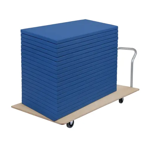 Turnmatter Sklisikker med vogn Kategori 2 | 15 matter 200x100x4 cm