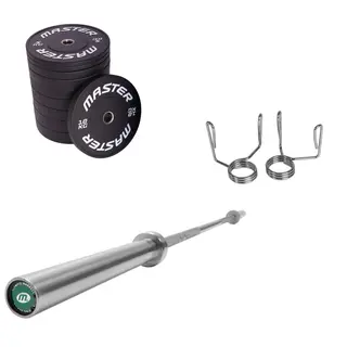 Vektsett 140 kg 50mm | 2 x 20 kg, 15 kg, 5 kg og 4x10 kg