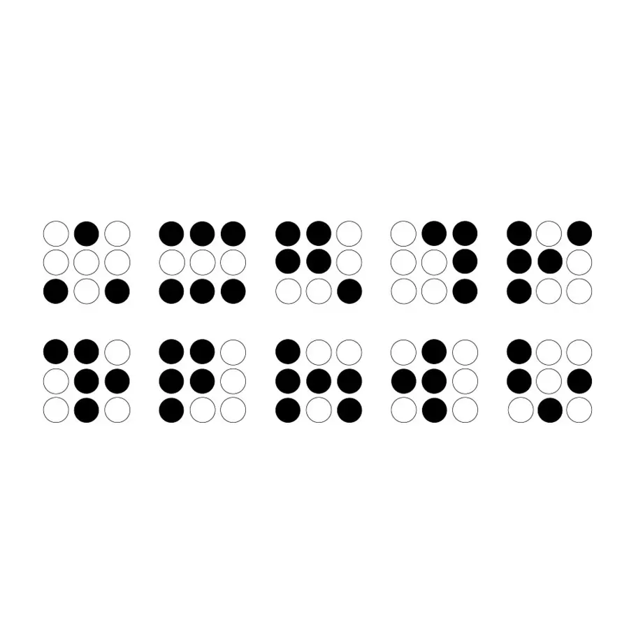 Stifteklemme C til orientering 10 stk Merketang til orientering og turkort 