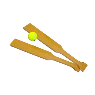 Slåballsett med flate balltre 2 stk flate balltre | 1 ball