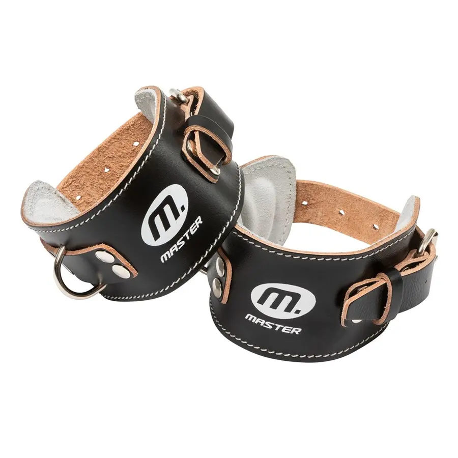 Ankelstropp MF i lær 1 par | Trekkstropp til treningsappart 