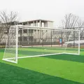 Fotballmål  5er | 3x2 m Hvitt | Rund profil | Nett
