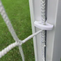 Nettkroker til fotballmål (10) HVIT Pakke med 10 st