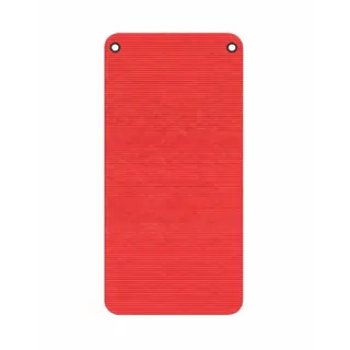 Profi Gymmatte med hull - Rød 185x100x1,5 cm | PVC Fri