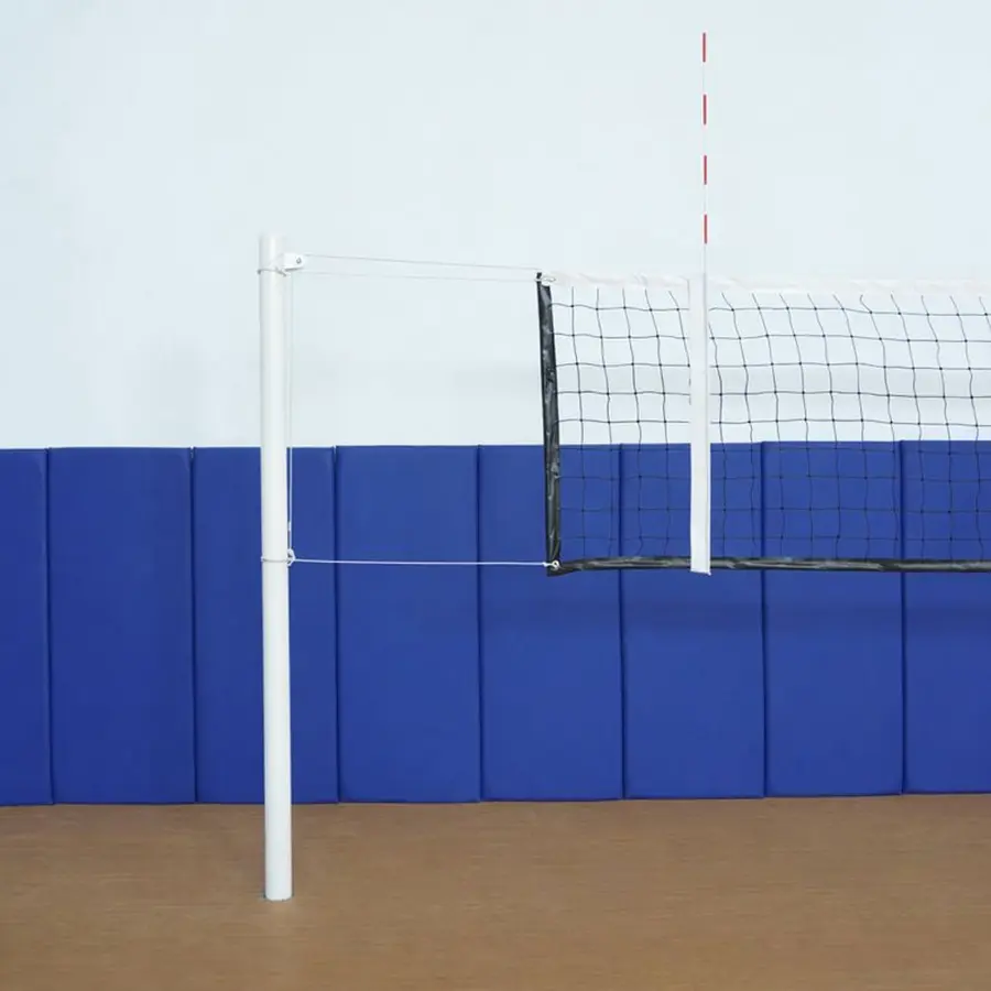 Beachvolleyballstolper med nett Justerbare stolper | Med skrallestrammer 