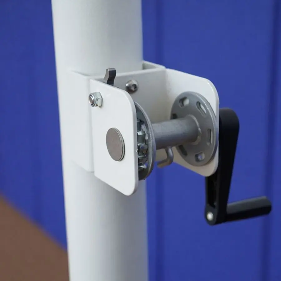 Beachvolleyballstolper med nett Justerbare stolper | Med skrallestrammer 