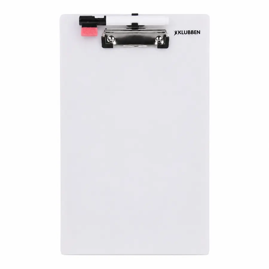 Klubben Skriveplate | 1 stk Whiteboard med klemme 