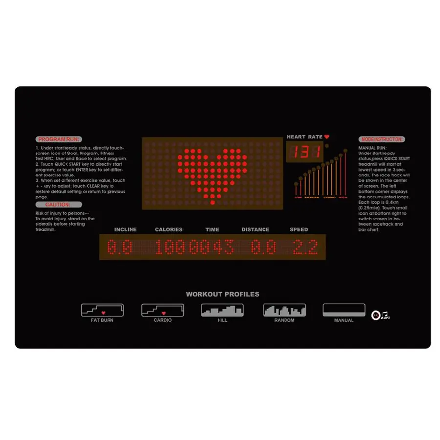 Tredemølle SM T650 PRO Svart For studio, toppidrett og testmiljøer 