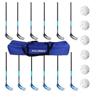 Innebandypakke 12 køller | 6 baller | 1 bag
