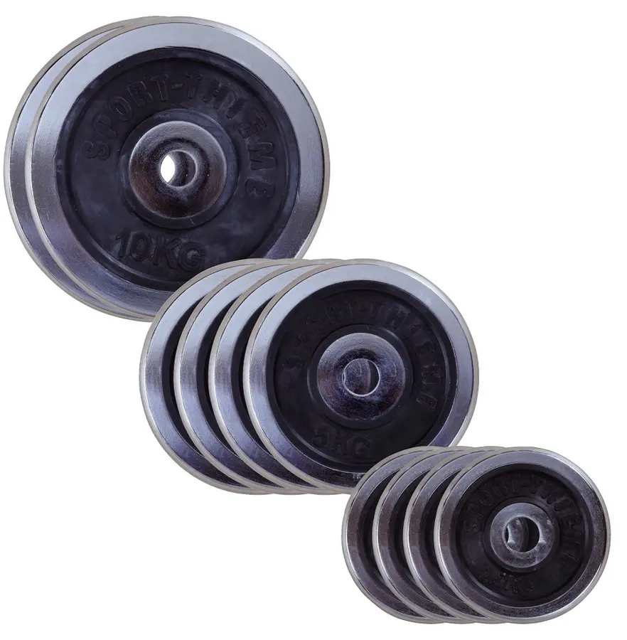 Vektpakke Krom 50 kg | 30mm 4x2,5kg | 4x5kg | 2x10 kg 