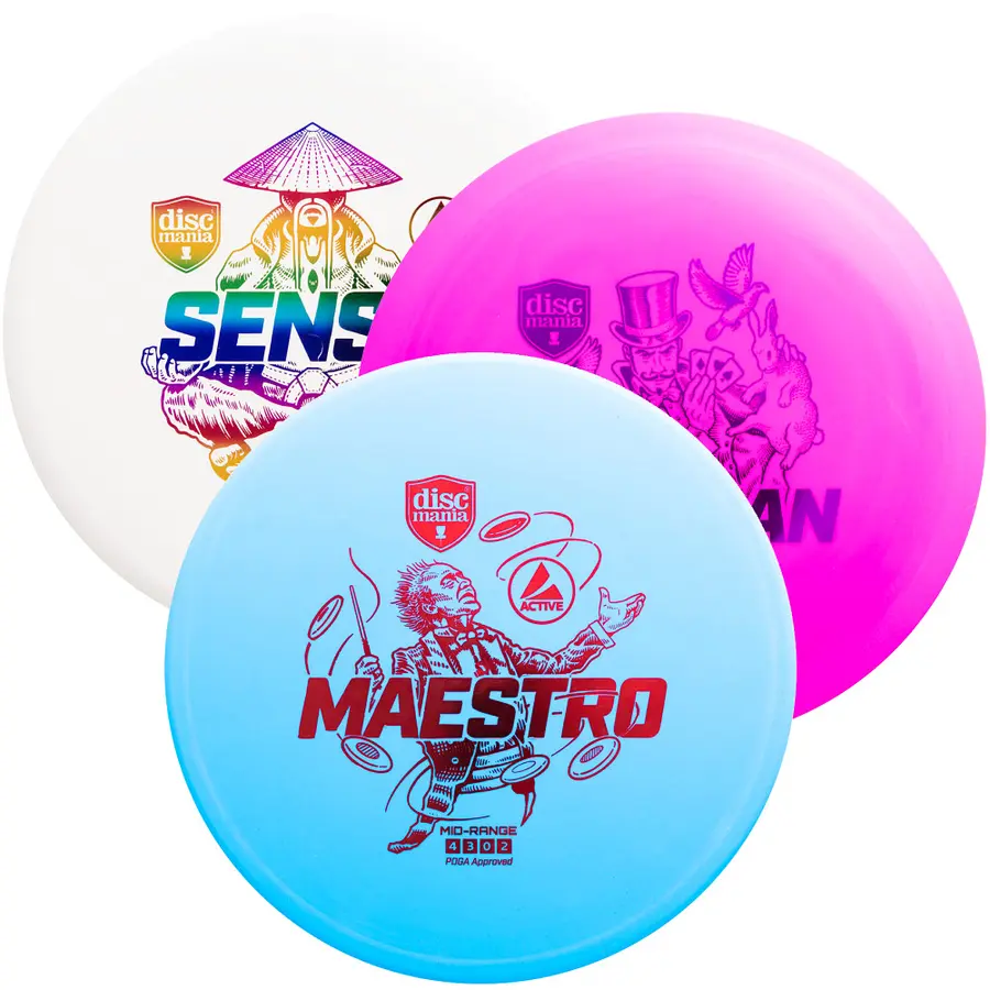 Golfdisc Starter Sett Discmania Komplett sett til frisbeegolf 