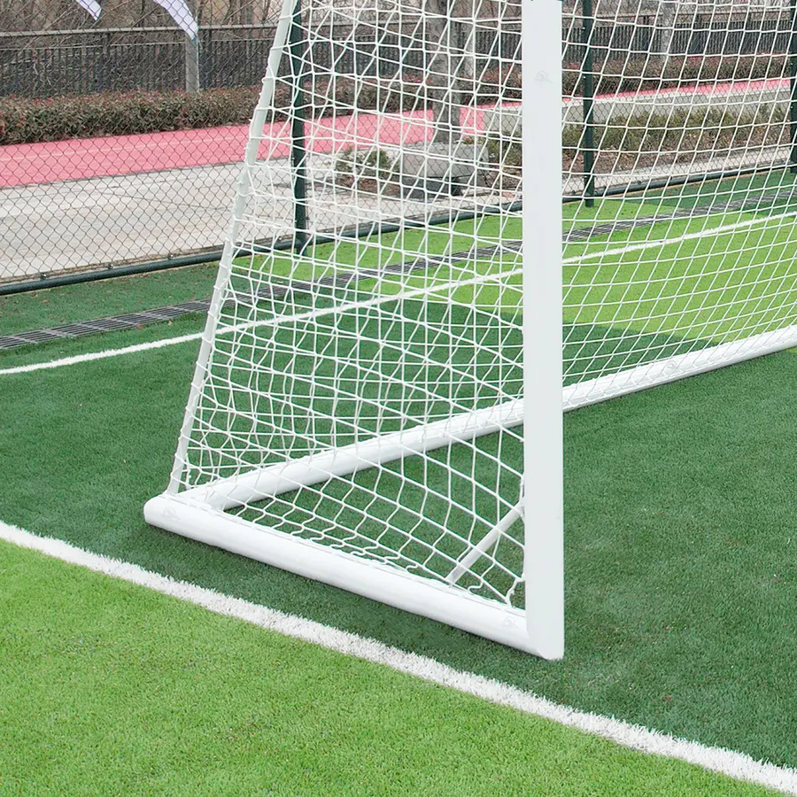 Fotballmål  5er| Løftehjul 3x2 m | Hvitt | Rund profil | Nett 