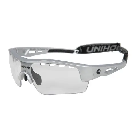 Innebandybriller Unihoc Victory Senior Beskyttelsesbriller | S&#248;lv/ Svart