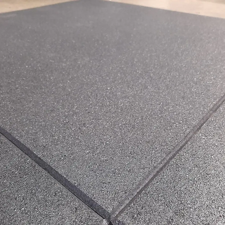 Treningsgulv - 25 mm 100 x 100 cm gummifliser til gymgulv 