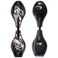 Street Surfing Black Glitch Waveboard Rullebrett | Fra 8 år+