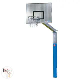 Basketballstativ Fair Play 2.0 120x90 cm | Fastmontert | Dunkering
