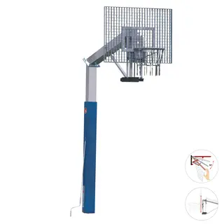 Basketballstativ Fair Play Silent 2.0 120x90 | Justerbar | Dunkering
