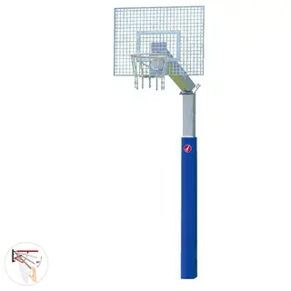 Basketballstativ Fair Play Silent 2.0 180x105 cm | Fastmontert