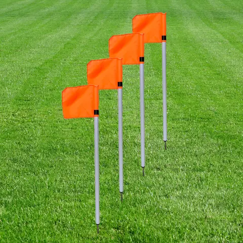 Banemarkering stolper med ståltupp Sett med 4 stk. Lengde: 1 meter