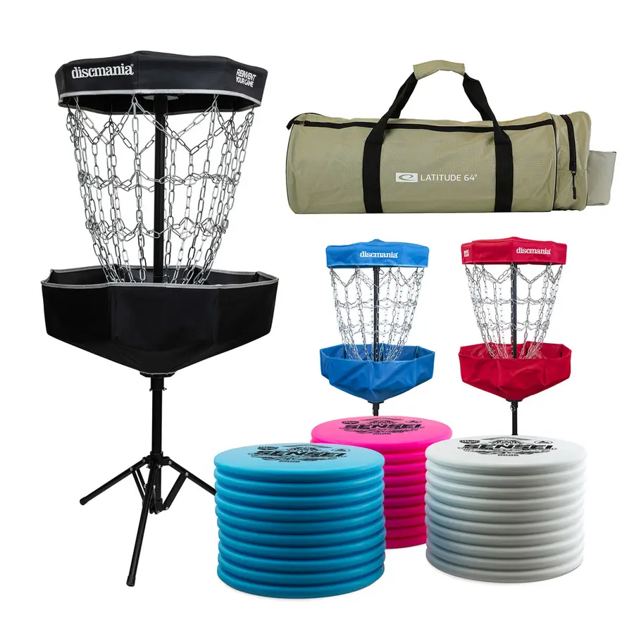 Discmania Frisbeegolf skolesett 30 golfdiscer puttere | 3 kurver | 1 bag 