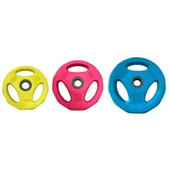 Vektskive Sport-Thieme Rubber 1,25 kg Hull 30mm | Gul