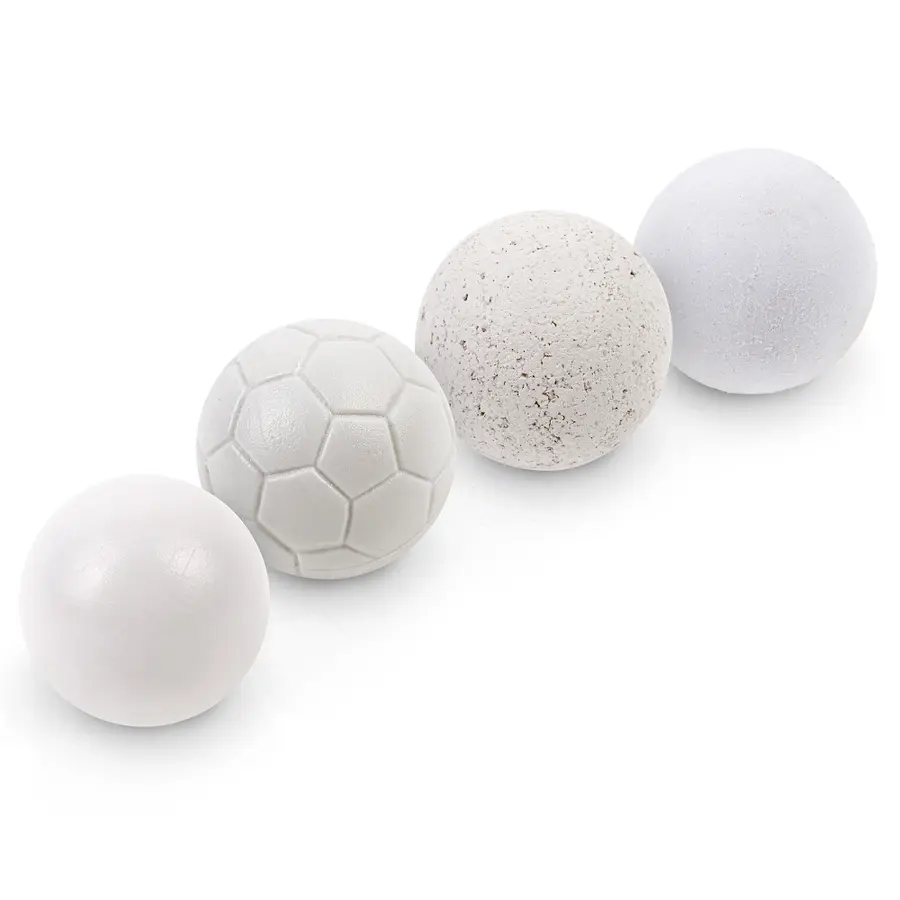 Foosball ball Sett 4 stk ulike baller til fotballspill 