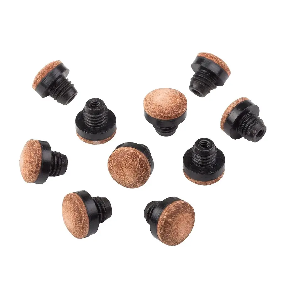 Stradivari skrubar lærtupp (10) 12 mm | Hard lærtupp til biljardkø 