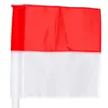 Flagg til hjørnestolpe 50 mm Rød/hvit 40x40 cm hjørneflagg