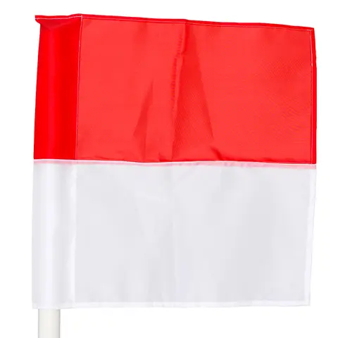Flagg til hjørnestolpe 50 mm Rød/hvit 40x40 cm hjørneflagg