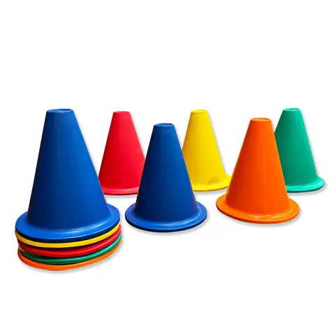 Markeringskjegler 10 stk | 15 cm Sett med 10 kjegler i assorterte farger