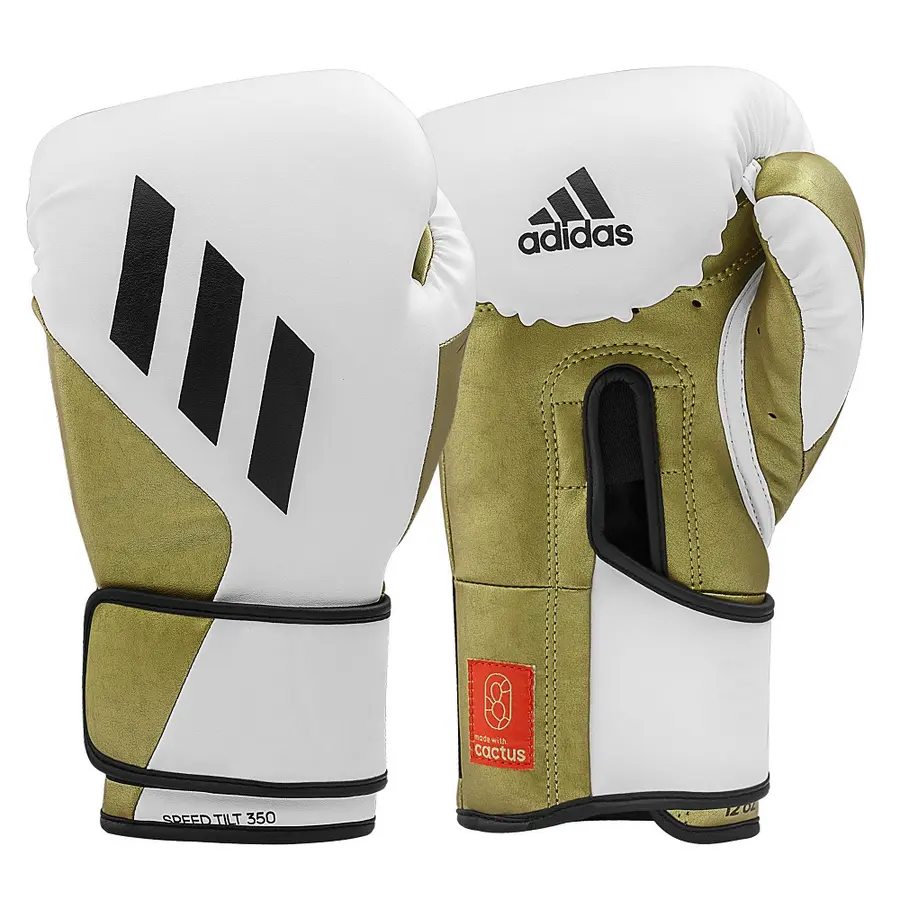 Boksehansker Adidas Speed Tilt 350 16 oz Treningshansker | Hvit/ Gull 