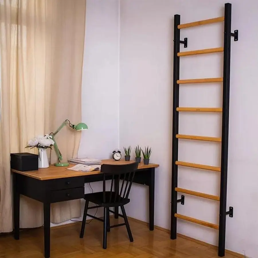 Ribbevegg BenchK 200 Svart 230x67 cm | 8 Ribber | 150 kg 