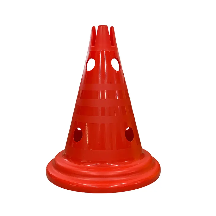 Markeringskjegle Multi med hull | 30 cm 1 stk rød kjegle 