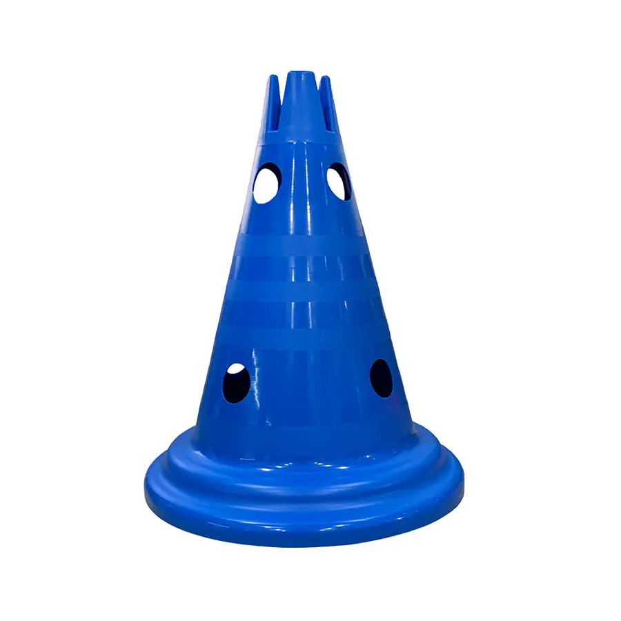 Markeringskjegle Multi med hull | 30 cm 1 stk blå kjegle 