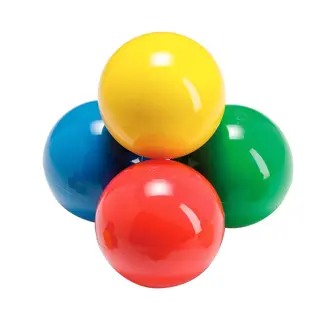 Freeball - 6,5 cm 4 stk. | Lett gummiball | Lateksfrie