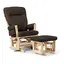 Trone Easymove Advance Gyngestol Brun Med puff | Standard PU 