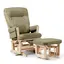 Trone Easymove Advance Gyngestol Grønn Med puff | Standard PU 