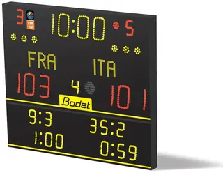 Resultattavle Bodet 8T220 Med lagnavn Alpha | Inkl. Scorepad