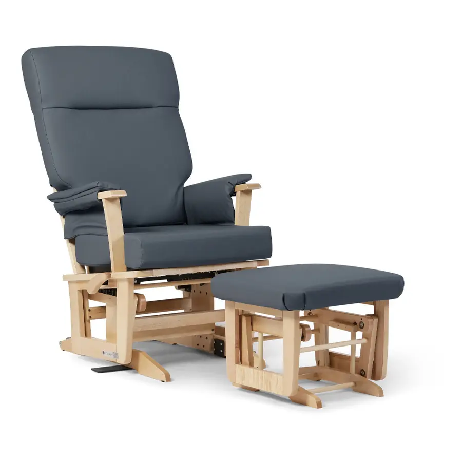 Trone Easymove Comfort Safe Gyngestol Blå | Med puff | Hygienetrekk 