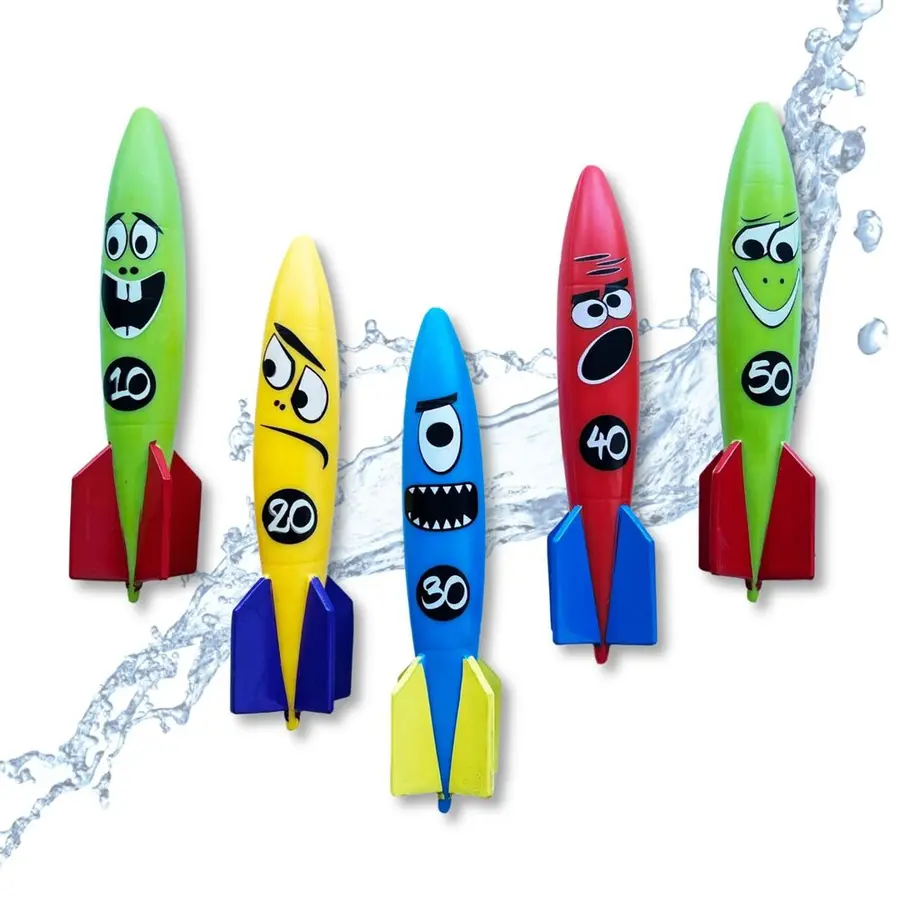 Dykkeleke Rocket Divers Vannraketter | 5 stk 