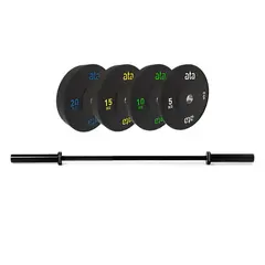 ata Pro Elite Bumper Plate Pakke 100 kg ata XF Bar 28mm