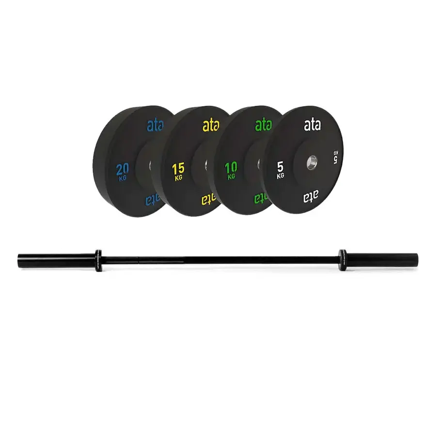 ata Pro Elite Bumper Plate Pakke 100 kg ata XF Bar 25mm 