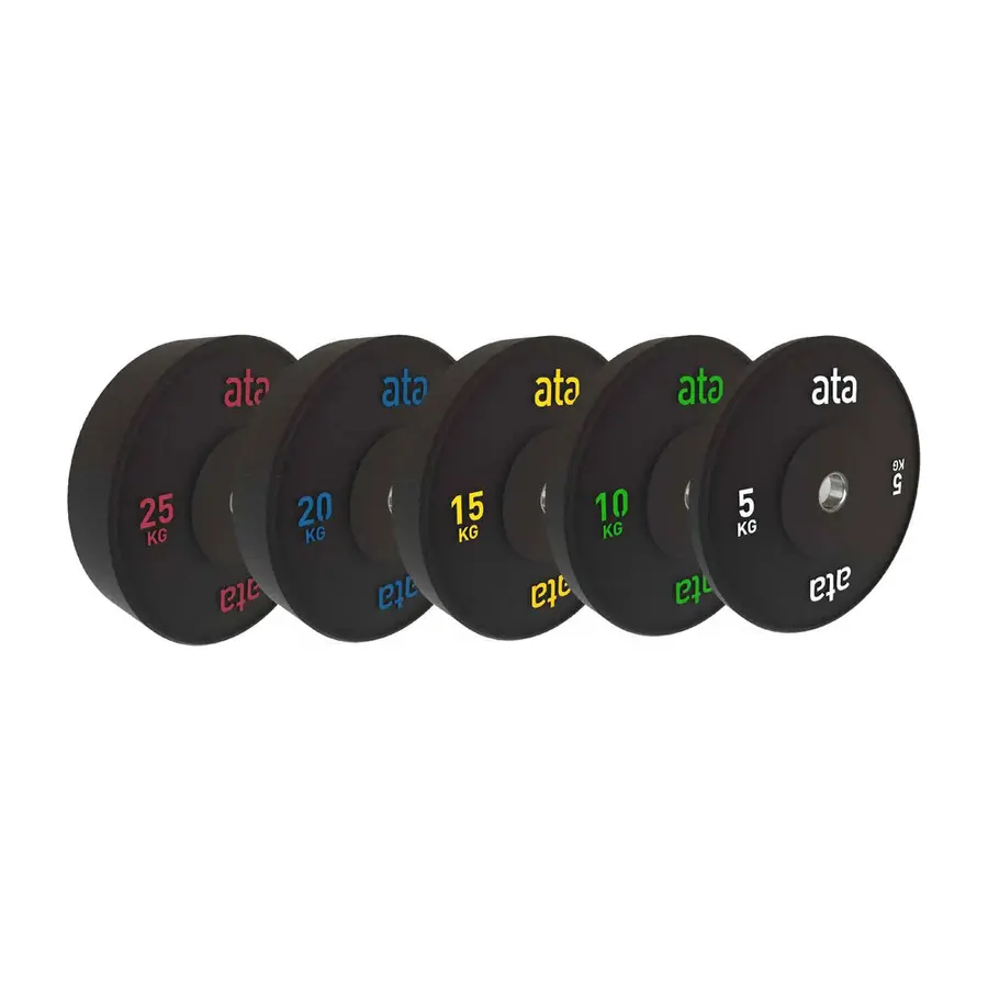 ata Pro Elite Bumper Plate Pakke 150 kg Passer 50 mm vektstenger 